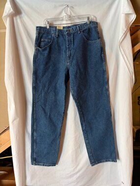 Wrangler Rugged Wear Relaxed Fit Jeans Men’s 38x32 Blue Denim